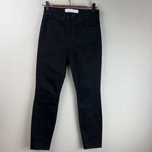 Ayr Jeans Women 26 Black‎ Pants The Skinny Stretch Preppy Classic Capsule Staple